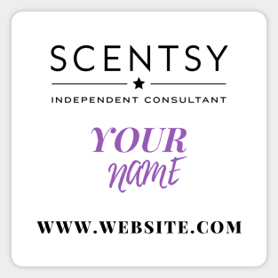 scentsy independent consultant gift ideas with custom name and website Magnet